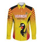 Custom Uganda Cricket Long Sleeve Button Shirt Go Champions - African Pride