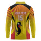 Custom Uganda Cricket Long Sleeve Polo Shirt Go Champions - African Pride