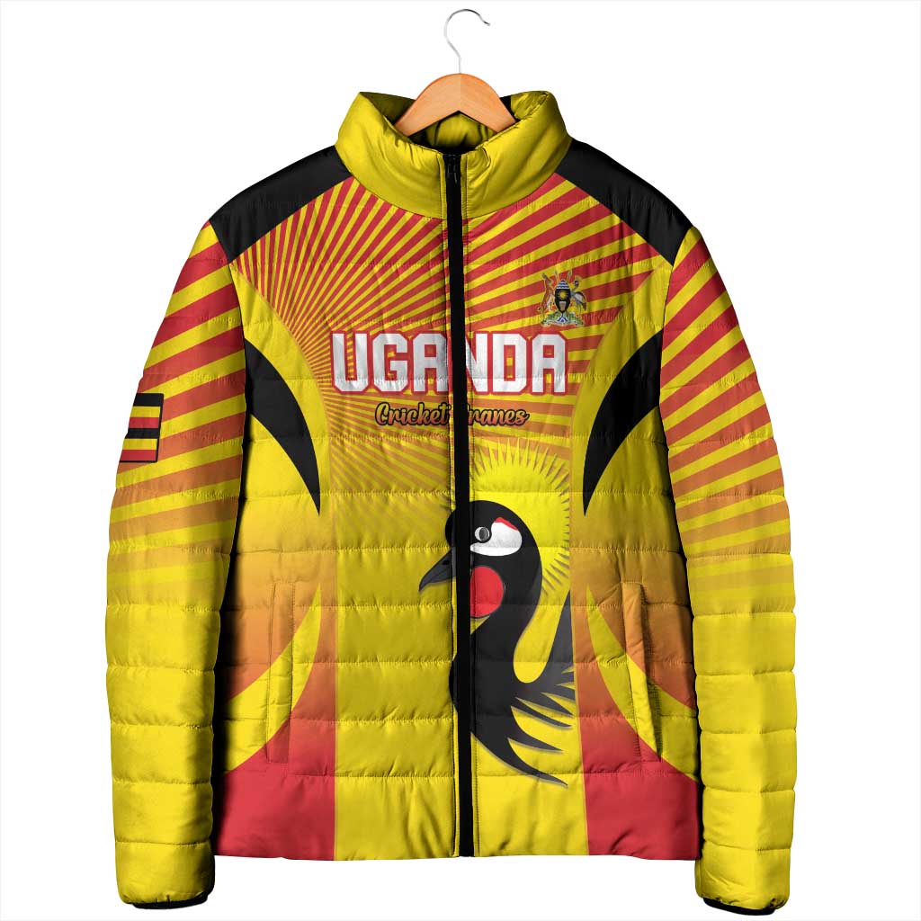 Custom Uganda Cricket Padded Jacket Go Cricket Cranes Go