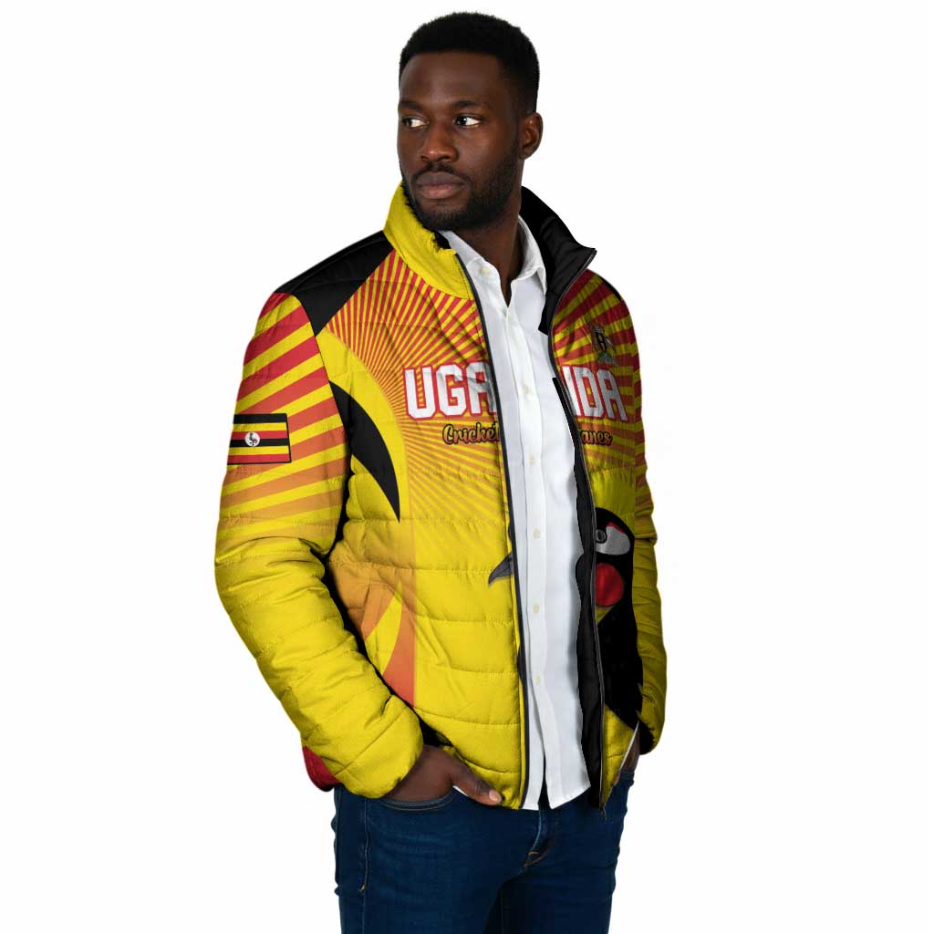 Custom Uganda Cricket Padded Jacket Go Cricket Cranes Go