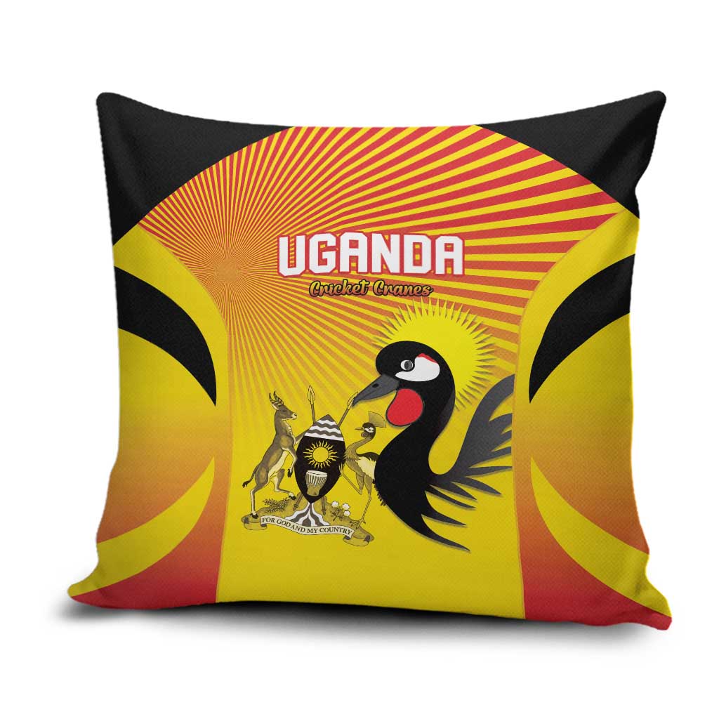 Uganda Cricket Pillow Cover Go Cricket Cranes Go