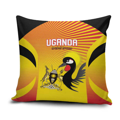 Uganda Cricket Pillow Cover Go Cricket Cranes Go