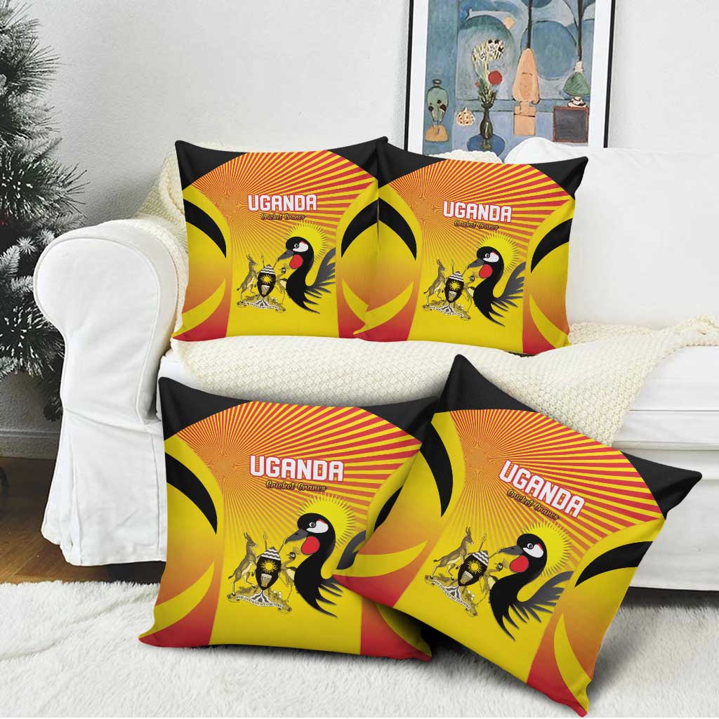 Uganda Cricket Pillow Cover Go Cricket Cranes Go