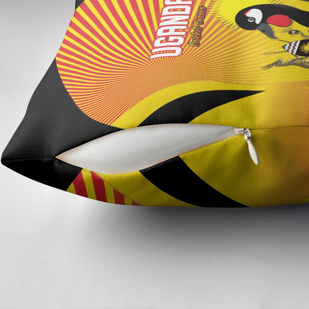 Uganda Cricket Pillow Cover Go Cricket Cranes Go