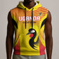 Custom Uganda Cricket Sleeveless Hoodie Go Champions - African Pride