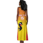 Custom Uganda Cricket Tank Maxi Dress Go Champions - African Pride