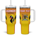 Custom Uganda Cricket Tumbler With Handle Go Champions - African Pride