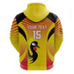 Custom Uganda Cricket Zip Hoodie Go Champions - African Pride