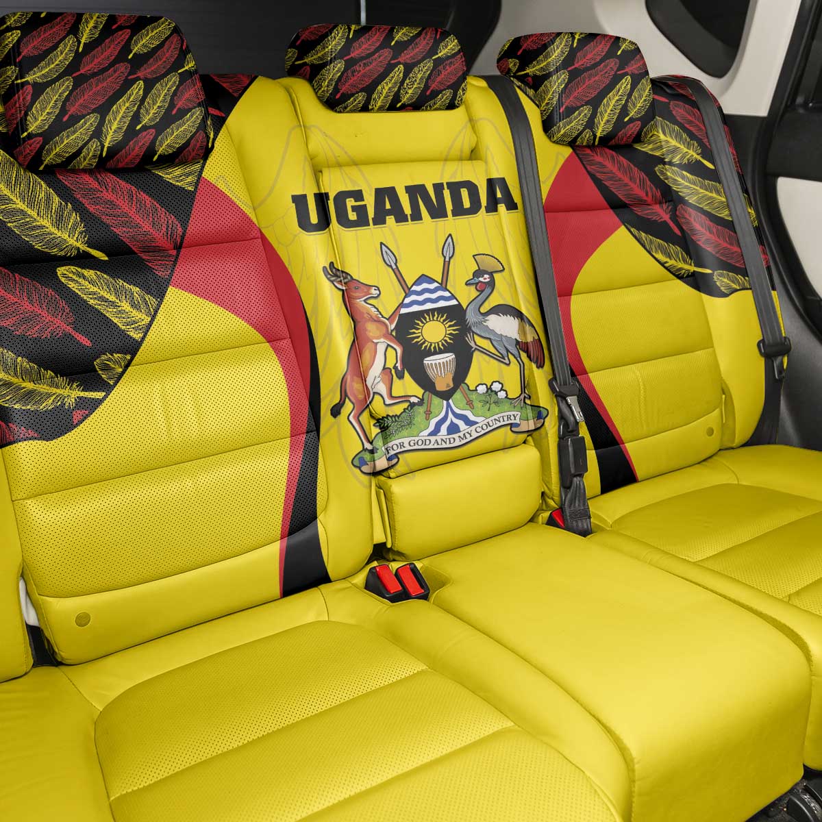 Uganda Cricket Back Car Seat Cover Come On Cricket Cranes - African Pride
