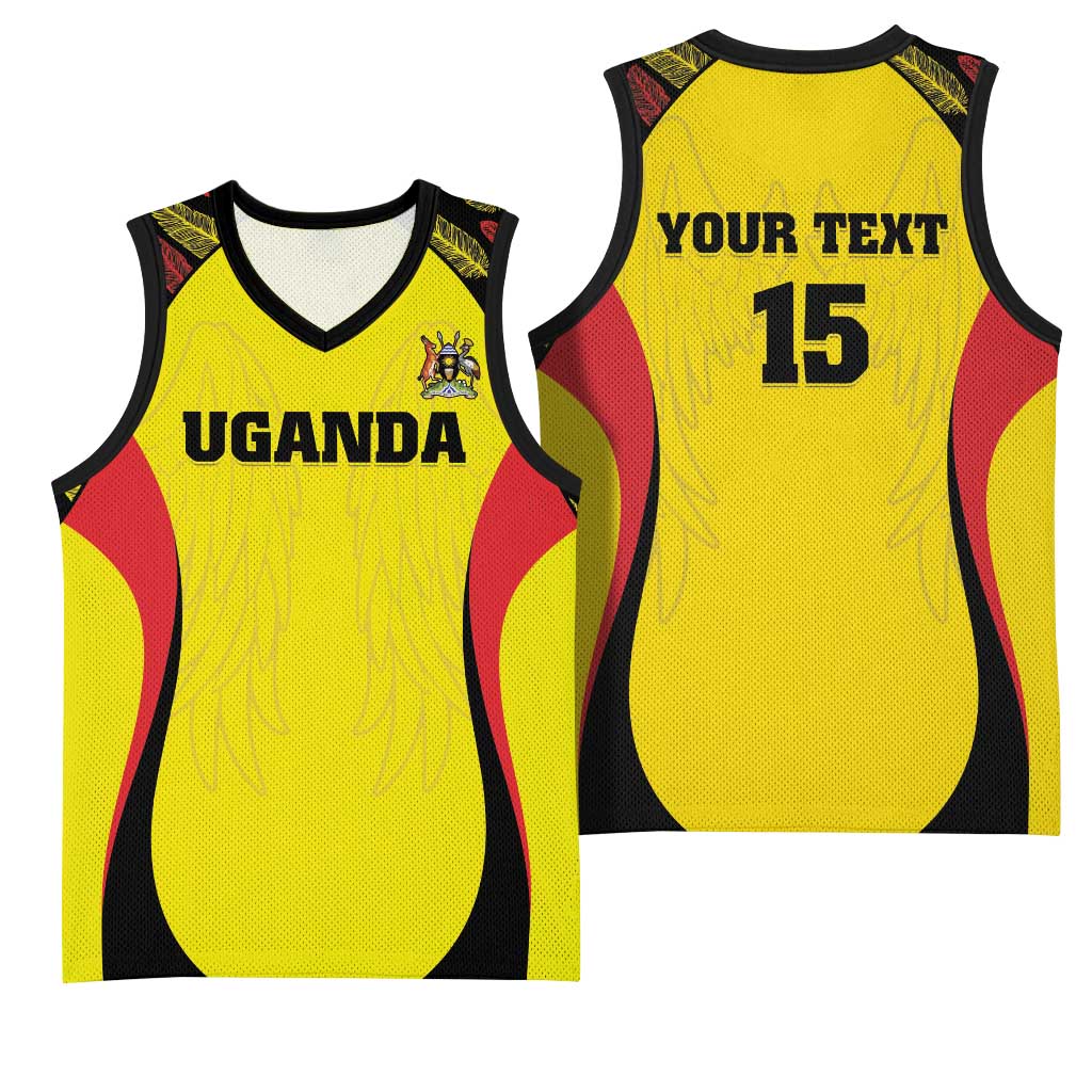 Custom Uganda Cricket Basketball Jersey Come On Cricket Cranes LT15