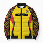 Custom Uganda Cricket Bomber Puffer Jacket Go Cricket Cranes