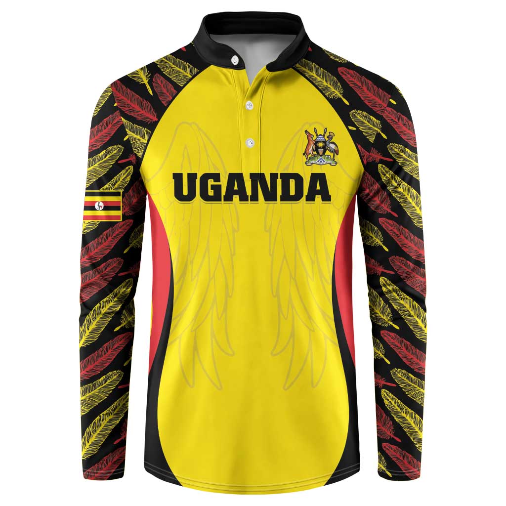 Custom Uganda Cricket Button Sweatshirt Go Cricket Cranes