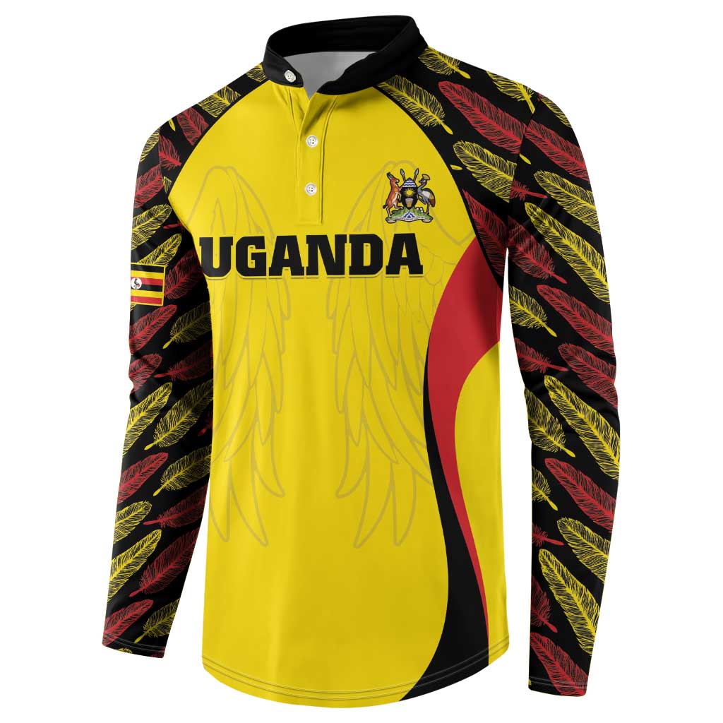 Custom Uganda Cricket Button Sweatshirt Go Cricket Cranes