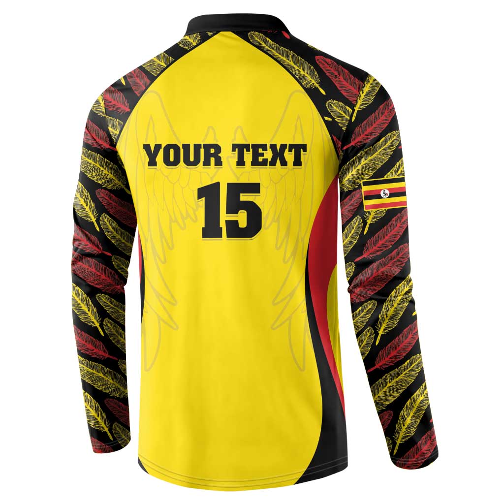 Custom Uganda Cricket Button Sweatshirt Go Cricket Cranes
