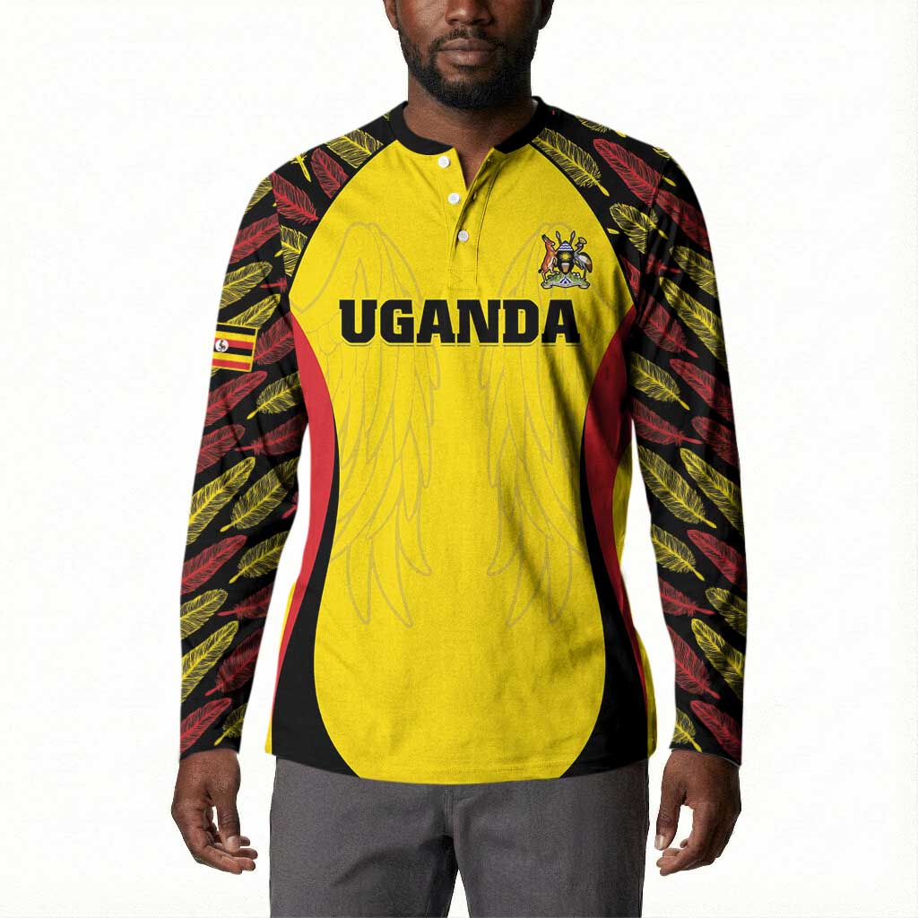 Custom Uganda Cricket Button Sweatshirt Go Cricket Cranes