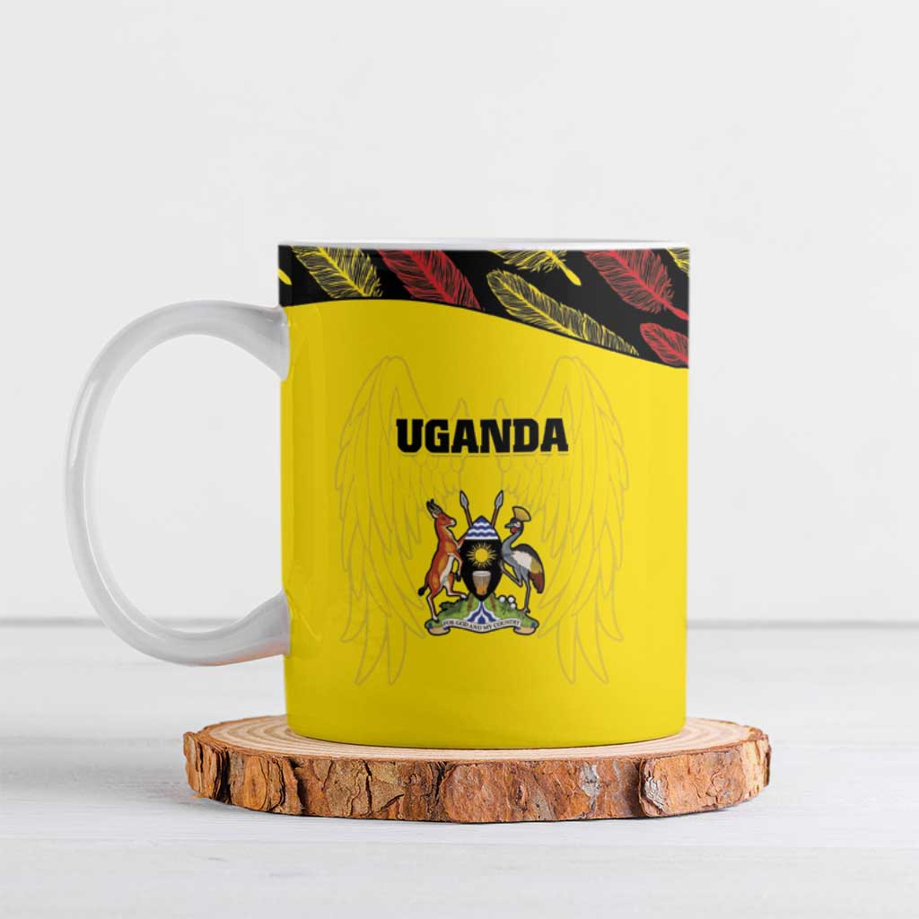 Custom Uganda Cricket Ceramic Mug Go Cricket Cranes