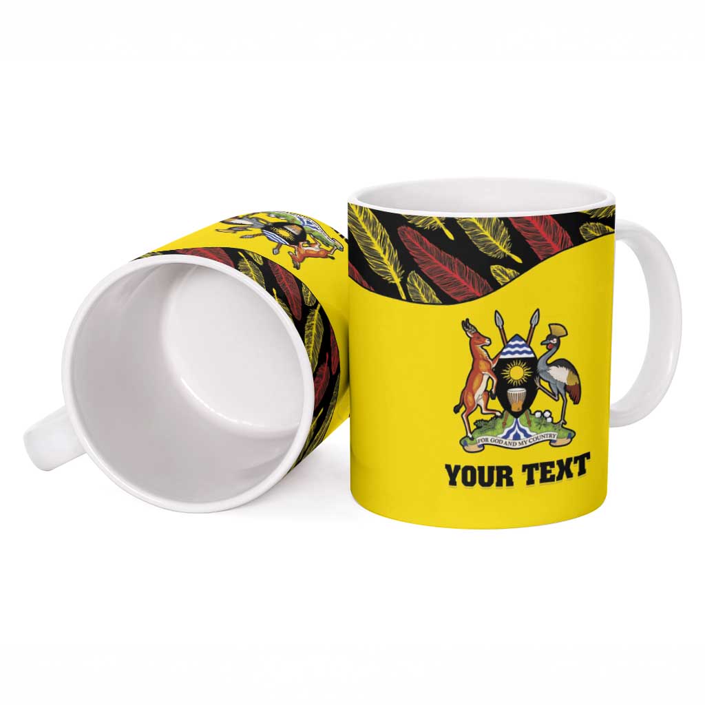Custom Uganda Cricket Ceramic Mug Go Cricket Cranes