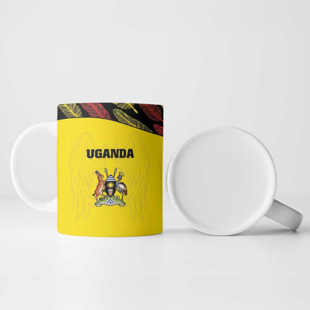 Custom Uganda Cricket Ceramic Mug Go Cricket Cranes
