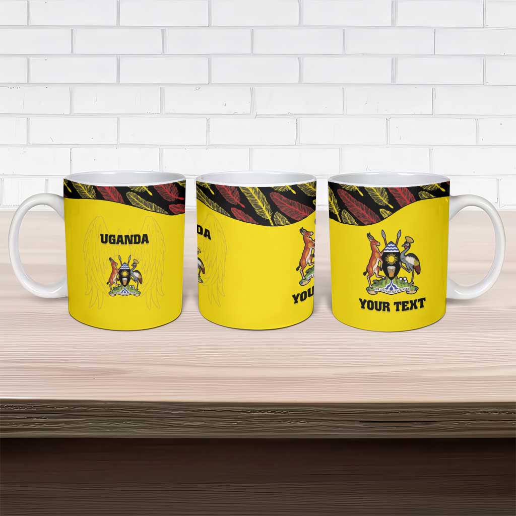 Custom Uganda Cricket Ceramic Mug Go Cricket Cranes