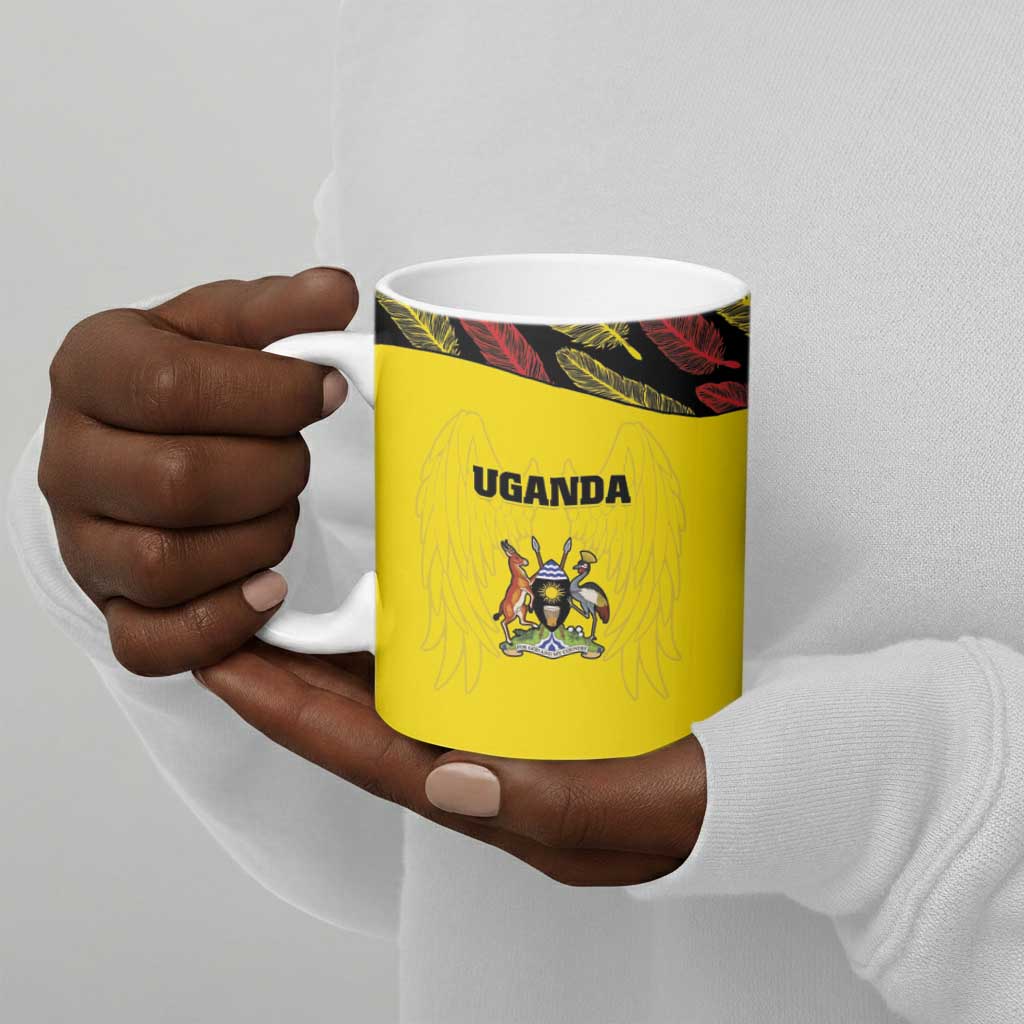 Custom Uganda Cricket Ceramic Mug Go Cricket Cranes