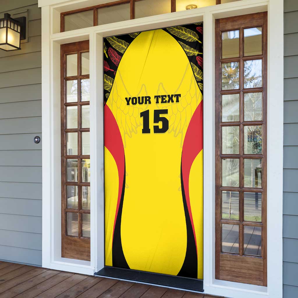 Custom Uganda Cricket Door Cover Go Cricket Cranes