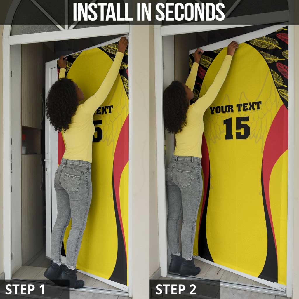 Custom Uganda Cricket Door Cover Go Cricket Cranes