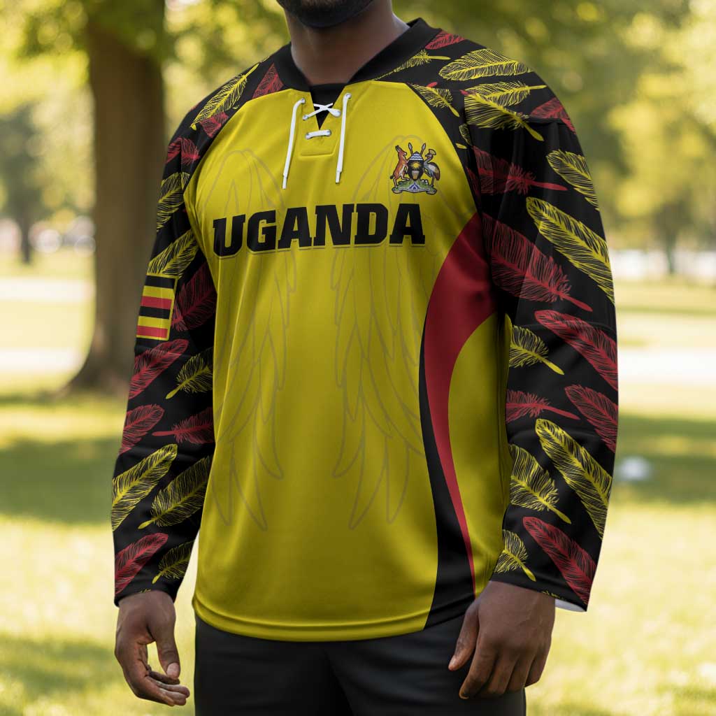 Custom Uganda Cricket Hockey Jersey Go Cricket Cranes