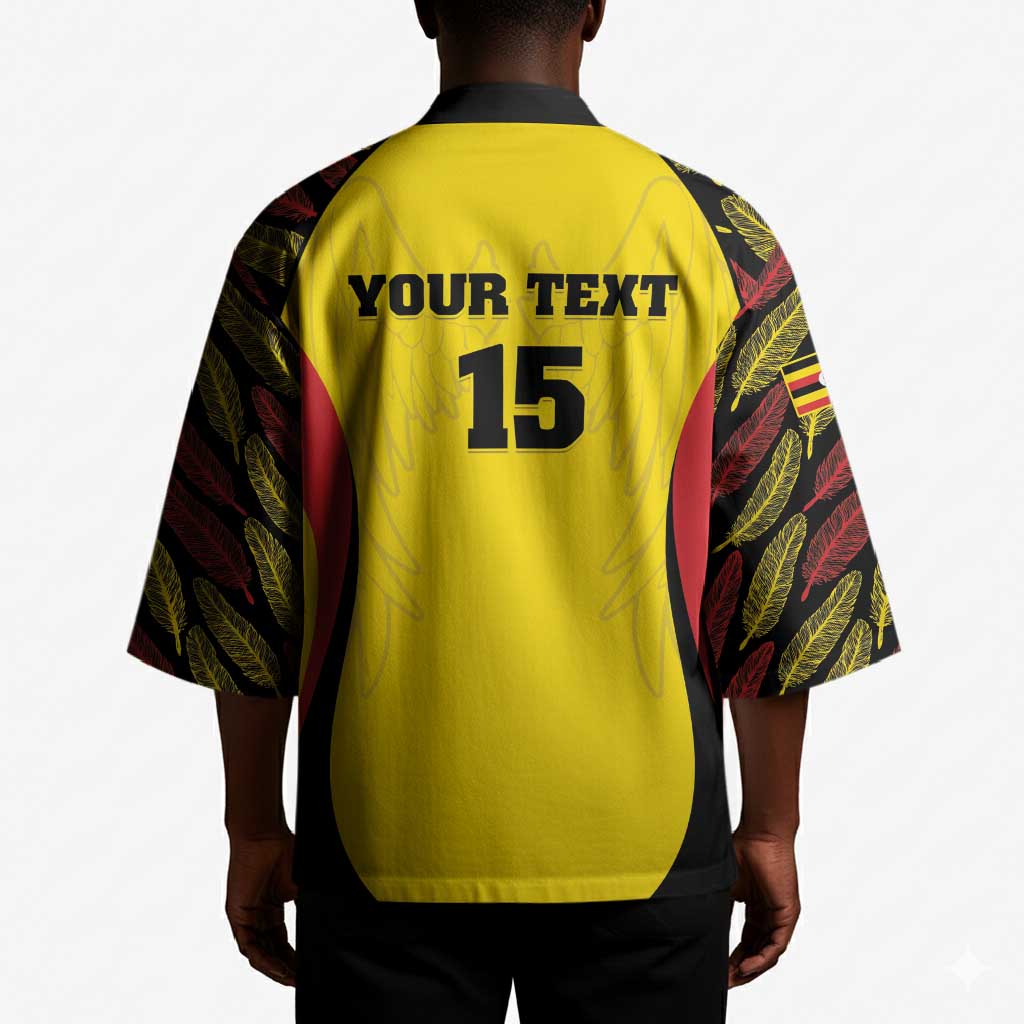Custom Uganda Cricket Kimono Go Cricket Cranes