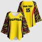 Custom Uganda Cricket Kimono Sleeve Blouse Go Cricket Cranes