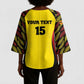 Custom Uganda Cricket Kimono Sleeve Blouse Go Cricket Cranes
