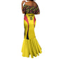Custom Uganda Cricket Mermaid Dress Come On Cricket Cranes - African Pride