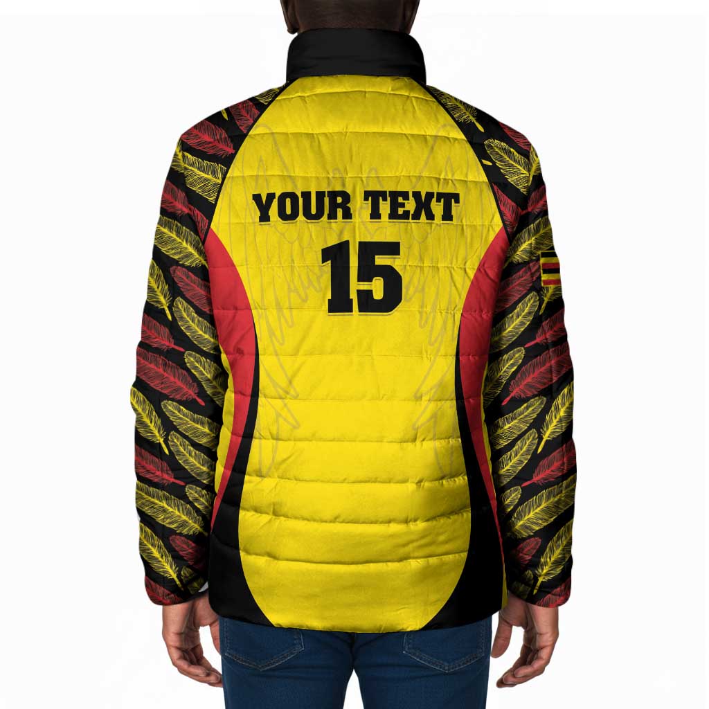 Custom Uganda Cricket Padded Jacket Go Cricket Cranes