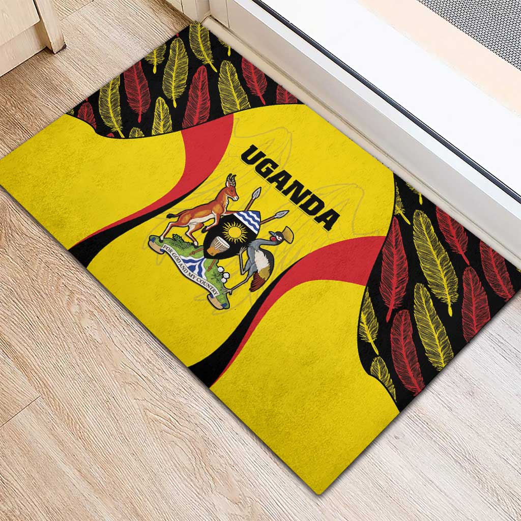 Uganda Cricket Rubber Doormat Come On Cricket Cranes - African Pride