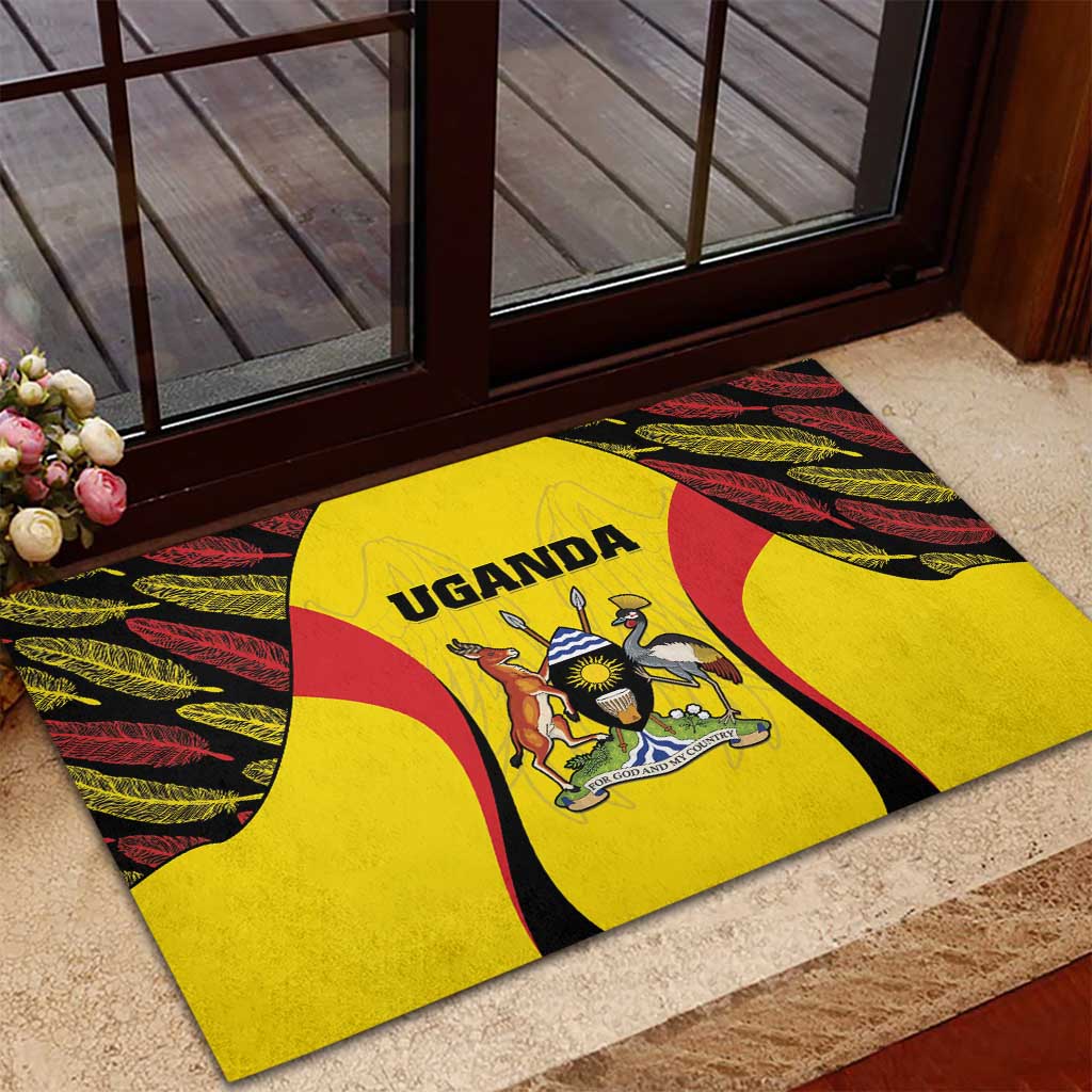 Uganda Cricket Rubber Doormat Come On Cricket Cranes - African Pride