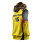Custom Uganda Cricket Sleeveless Hoodie Come On Cricket Cranes - African Pride