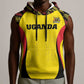 Custom Uganda Cricket Sleeveless Hoodie Come On Cricket Cranes - African Pride
