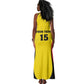 Custom Uganda Cricket Tank Maxi Dress Come On Cricket Cranes - African Pride