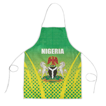 Nigeria Cricket Apron Come On Yellow Greens