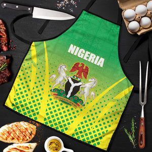Nigeria Cricket Apron Come On Yellow Greens