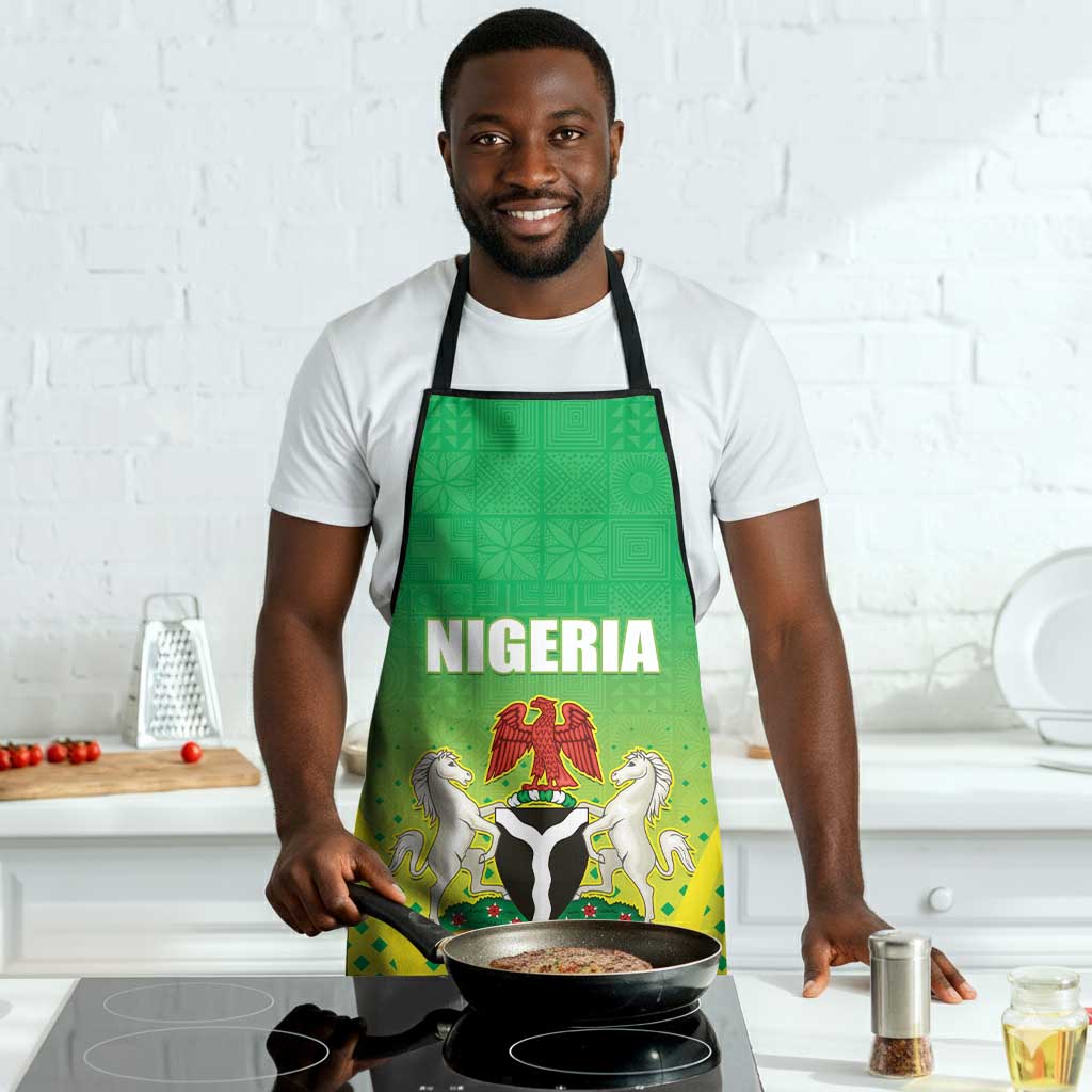 Nigeria Cricket Apron Come On Yellow Greens