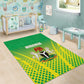 Nigeria Cricket Area Rug Go Yellow Greens - African Pride
