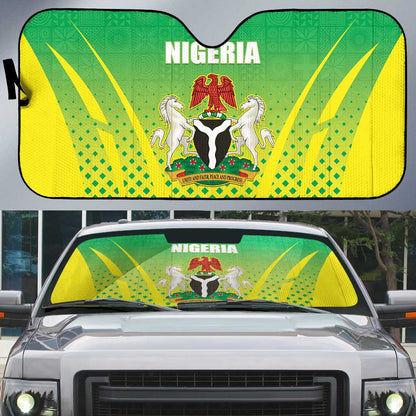 Nigeria Cricket Auto Sun Shade Come On Yellow Greens
