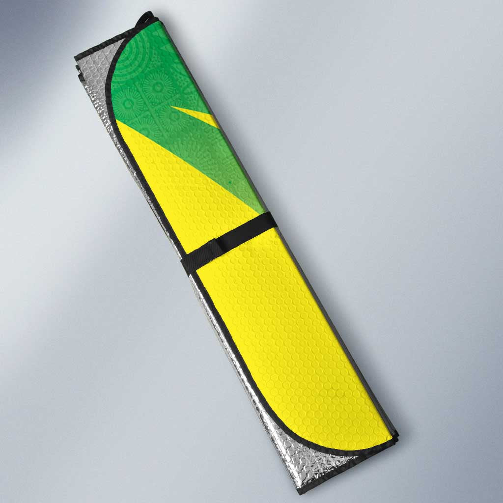 Nigeria Cricket Auto Sun Shade Come On Yellow Greens