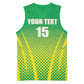 Custom Nigeria Cricket Basketball Jersey Go Yellow Greens LT15