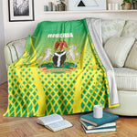 Nigeria Cricket Blanket Go Yellow Greens - African Pride