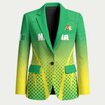 Custom Nigeria Cricket Blazer Come On Yellow Greens