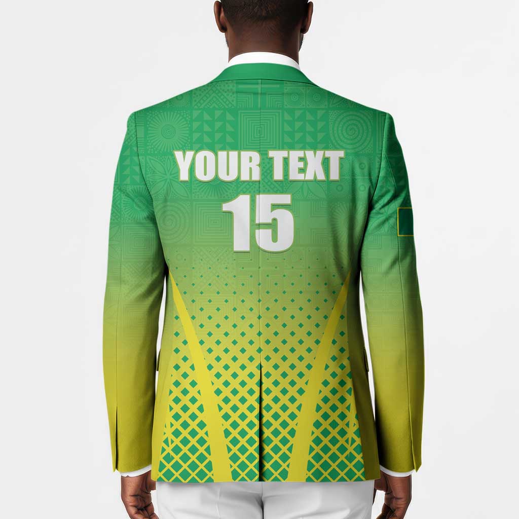Custom Nigeria Cricket Blazer Come On Yellow Greens