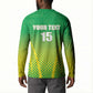 Custom Nigeria Cricket Button Sweatshirt Come On Yellow Greens