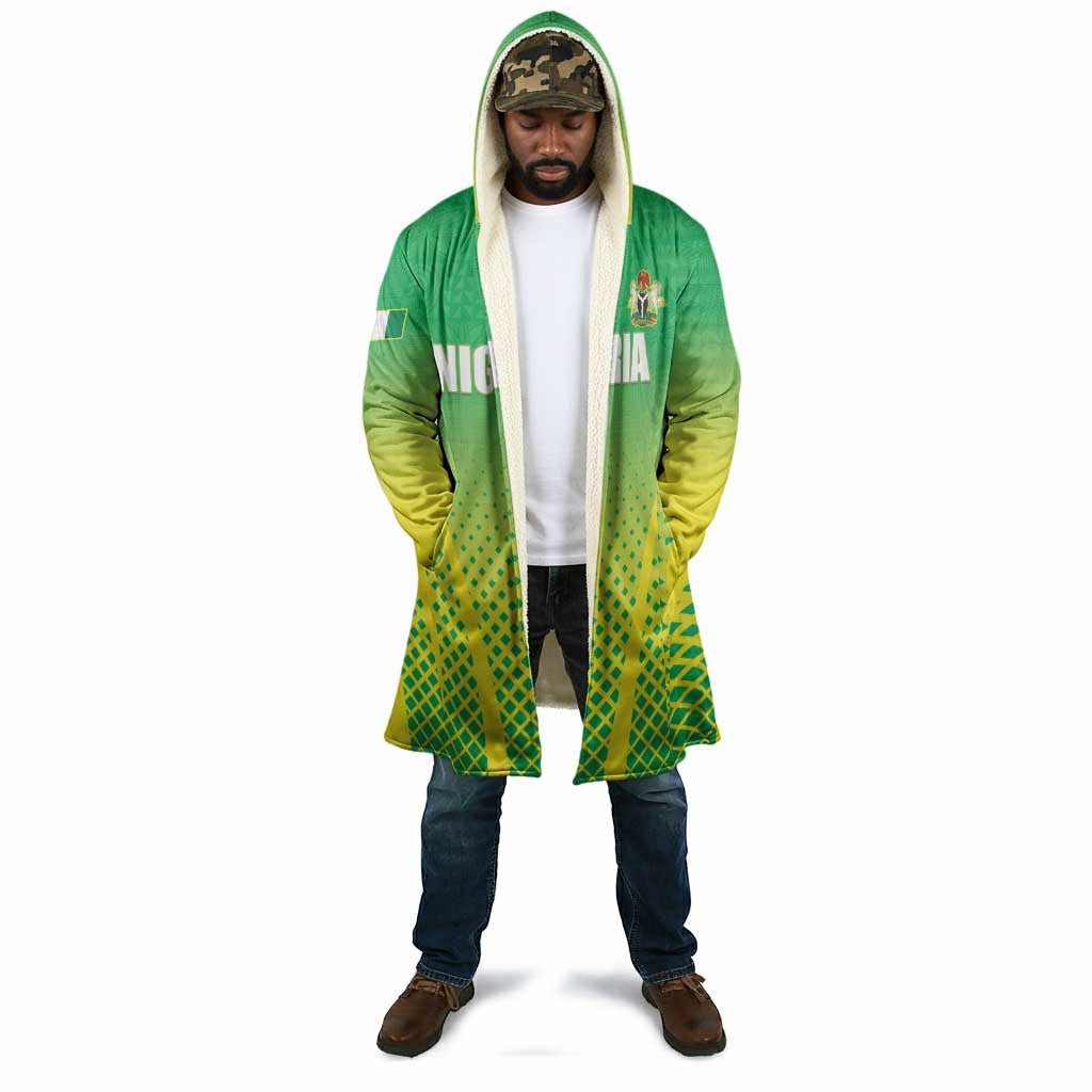 Custom Nigeria Cricket Cloak Come On Yellow Greens