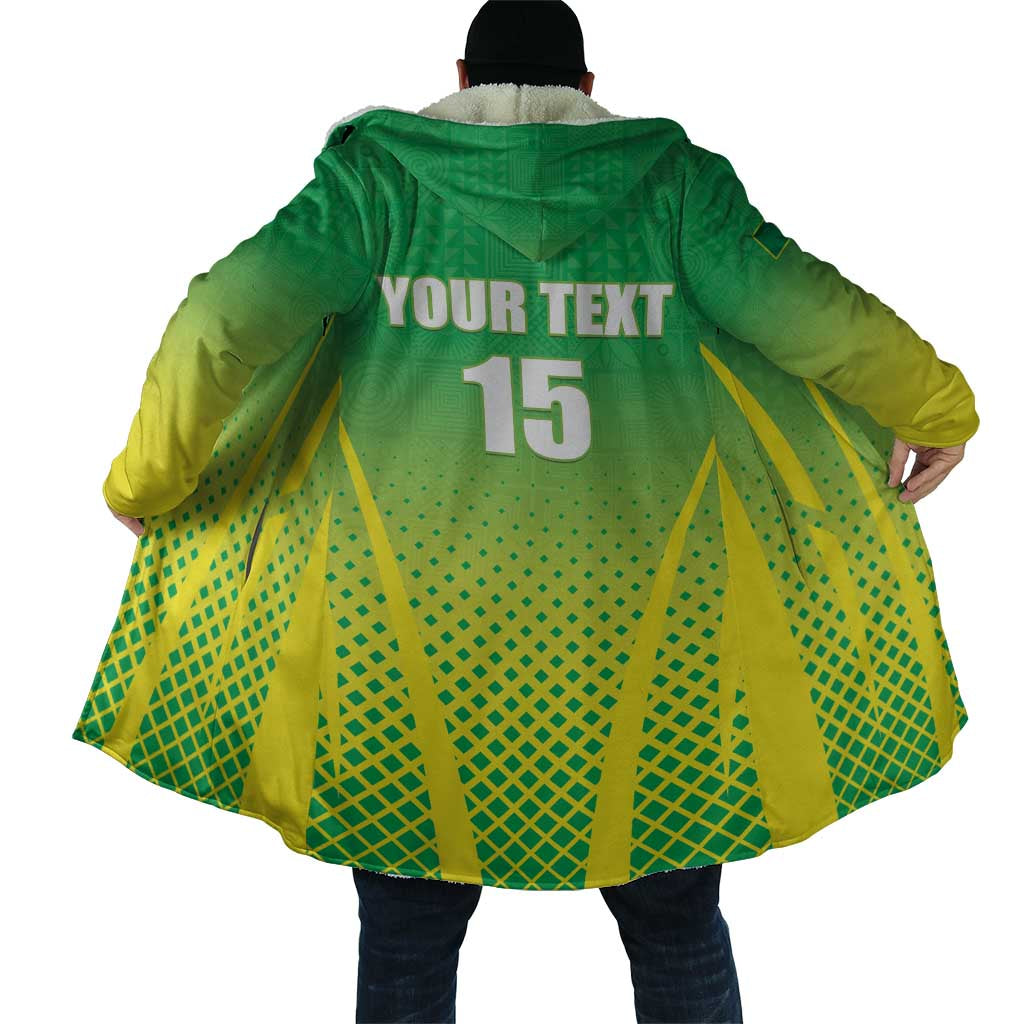 Custom Nigeria Cricket Cloak Come On Yellow Greens